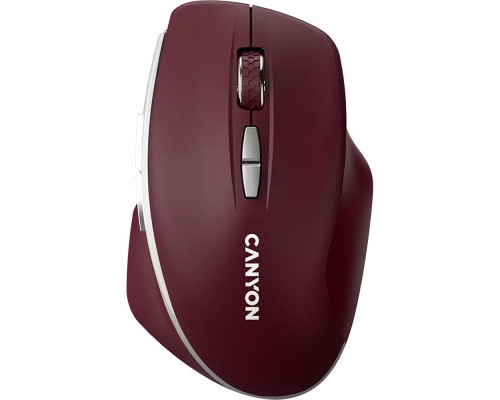 Мишка Canyon MW-21 Wireless Blue LED Burgundy (CNS-CMSW21BR)