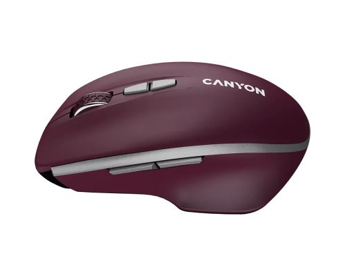 Мишка Canyon MW-21 Wireless Blue LED Burgundy (CNS-CMSW21BR)