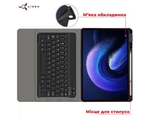 Чохол до планшета AirOn Premium Xiaomi MiPad 6/6 Pro 11'' 2023 + Bluetooth Keyboard (4822352781113)