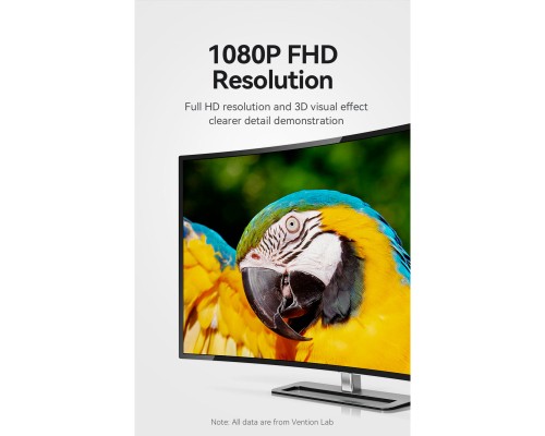 Адаптер HDMI via UTP up to 60m w/Power adapter(RX/TX) V1.4 1080p 60Hz 3D DD7.1 Vention (AKGH0-EU)