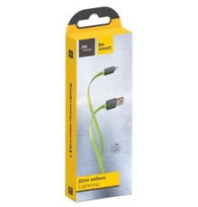 Дата кабель USB 2.0 AM to Lightning 1.0m Color Lime green Florence (FDC-L1-2L)