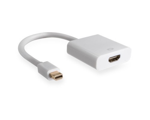 Перехідник Mini Display port M to HDMI F white Vinga (VCPMDPHDMIWH)