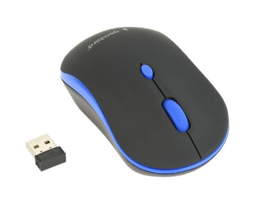 Мишка Gembird MUSW-4B-03-B Black+Blue (MUSW-4B-03-B)