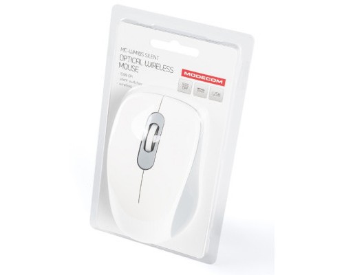 Мишка Modecom MC-WM10S Silent Wireless White (M-MC-WM10S-200)