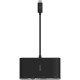 Перехідник Belkin USB-C to Ethernet, HDMI, VGA, USB-A, black (AVC005BTBK)
