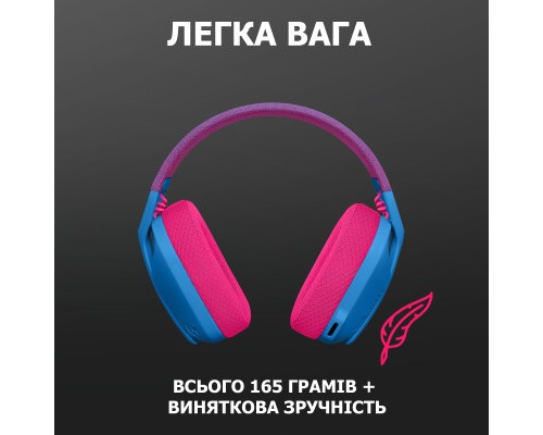 Навушники Logitech G435 Lightspeed Wireless Gaming Headset Blue (981-001062)