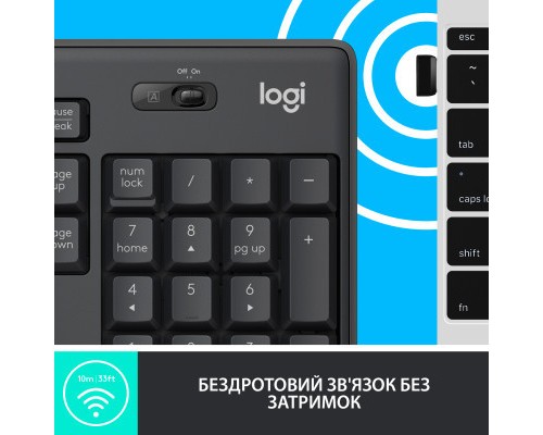 Комплект Logitech MK295 Silent UA Graphite (920-009800)