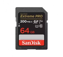 Карта пам'яті SanDisk 64GB SD class 10 UHS-I U3 V30 Extreme PRO (SDSDXXU-064G-GN4IN)