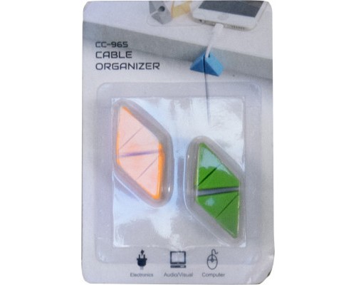 Тримач для кабелю Extradigital CC-965 Cable Clips, Green/Orange (KBC1802)