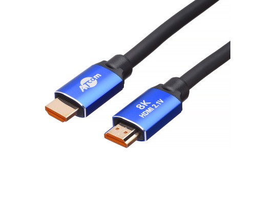 Кабель мультимедійний HDMI to HDMI 10.0m V2.1 48Gbps 8K60Hz/4K120Hz Atcom (88810)