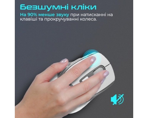 Мишка Promate Samit Wireless White (samit.white)