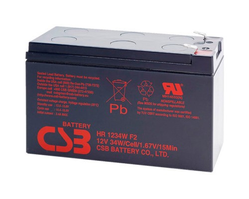 Батарея до ДБЖ 12В 9Аг CSB (HR1234WF2)