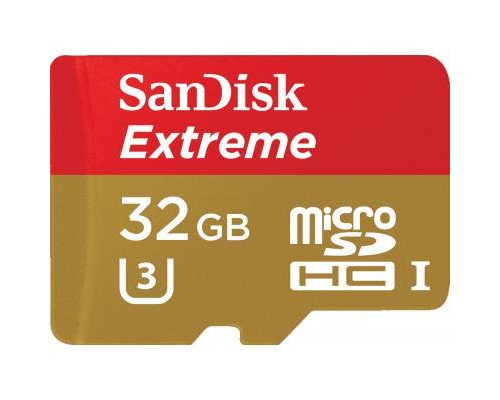 Карта пам'яті SanDisk 32GB microSD class 10 V30 A1 UHS-I U3 Extreme Action (SDSQXAF-032G-GN6AA)