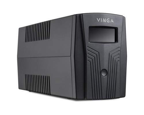 Пристрій безперебійного живлення Vinga LCD 600VA plastic case with USB (VPC-600PU)