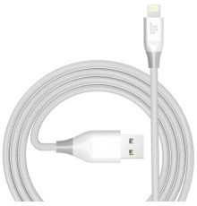 Дата кабель USB 2.0 AM to Lightning 1.2m MFi 19AWG Nylon White Tronsmart (210343)