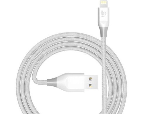 Дата кабель USB 2.0 AM to Lightning 1.2m MFi 19AWG Nylon White Tronsmart (210343)