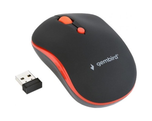 Мишка Gembird MUSW-4B-03-R Black+Red (MUSW-4B-03-R)