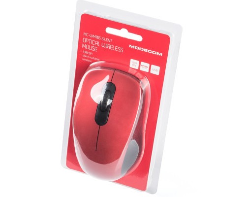Мишка Modecom MC-WM10S Silent Wireless Red (M-MC-WM10S-500)
