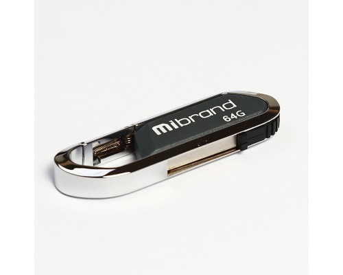 USB флеш накопичувач Mibrand 64GB Aligator Grey USB 2.0 (MI2.0/AL64U7G)