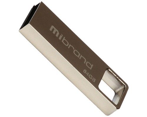 USB флеш накопичувач Mibrand 64GB Shark Silver USB 2.0 (MI2.0/SH64U4S)