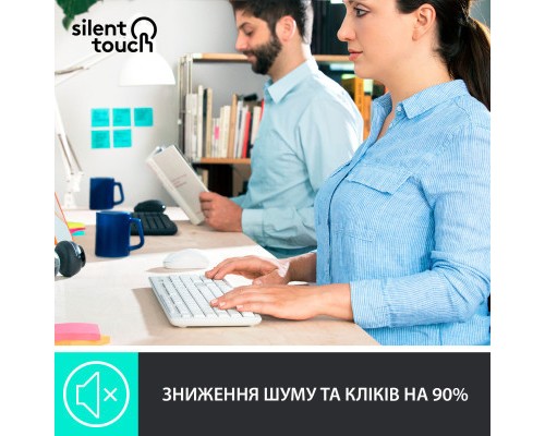 Комплект Logitech MK295 Silent UA Off-White (920-009824)