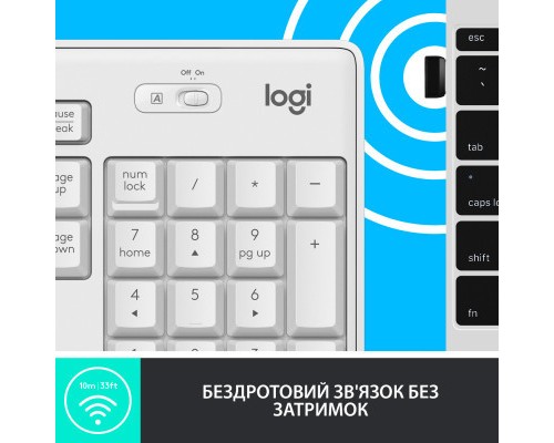 Комплект Logitech MK295 Silent UA Off-White (920-009824)