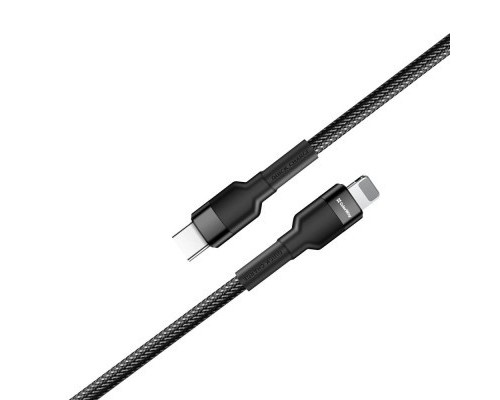 Дата кабель USB-C to Lightning 0.3m 3А black ColorWay (CW-CBPDCL054-BK)