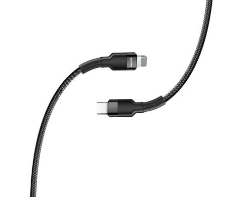 Дата кабель USB-C to Lightning 0.3m 3А black ColorWay (CW-CBPDCL054-BK)