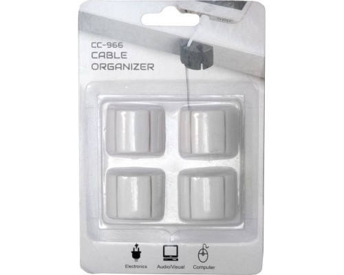 Тримач для кабелю Extradigital CC-966 Cable Clips, White (KBC1883)