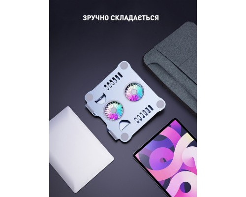 Підставка до ноутбука DYXON FIX COOLING 3 Silver (DXNLSFC3S)