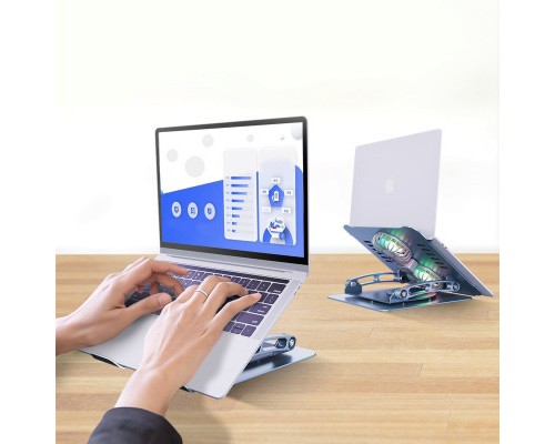 Підставка до ноутбука DYXON FIX COOLING 3 Silver (DXNLSFC3S)