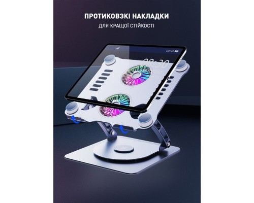 Підставка до ноутбука DYXON FIX COOLING 3 Silver (DXNLSFC3S)