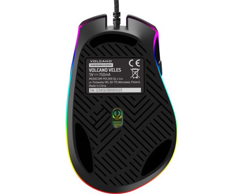 Мишка Modecom Veles Volcano RGB USB Black (M-MC-VELES-100)