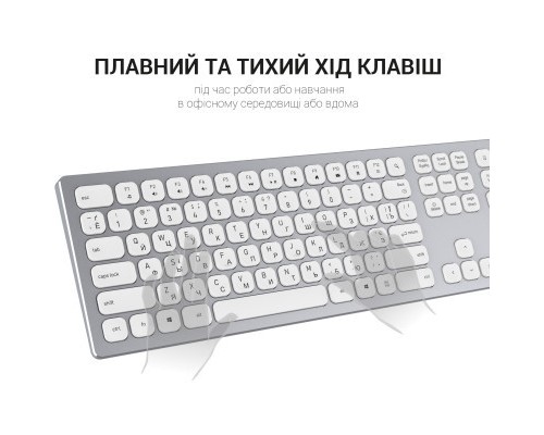Клавіатура OfficePro SK1550 Wireless White (SK1550W)