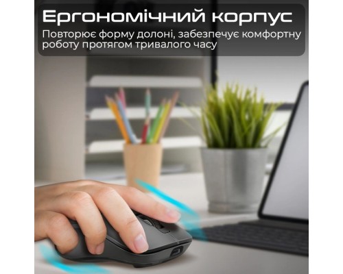 Мишка Promate Samo Wireless/Bluetooth Black (samo.black)