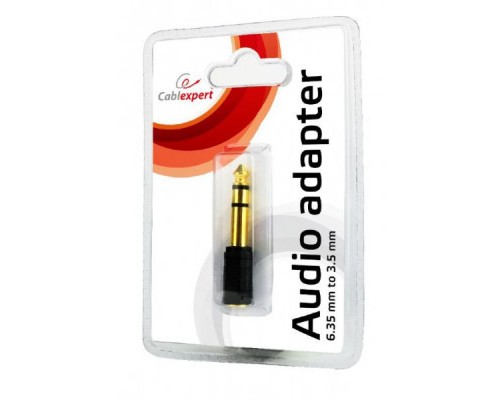 Перехідник 6.35мм M / F 3.5 мм Cablexpert (A-6.35M-3.5F)