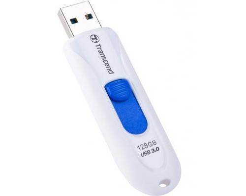 USB флеш накопичувач Transcend 128GB JetFlash 790 White USB 3.0 (TS128GJF790W)