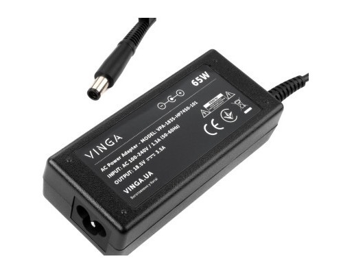 Блок живлення до ноутбуку Vinga HP 65W 18.5V 3.5А 7.4*5.0 (VPA-1835-HP7450-101)
