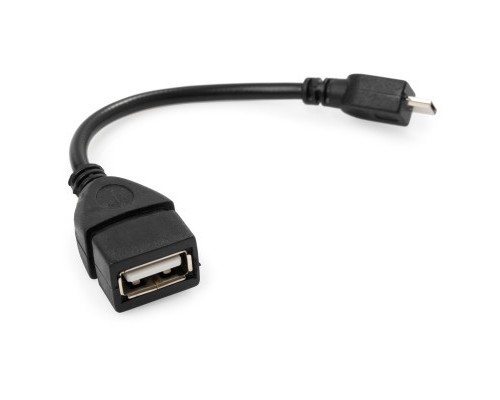 Дата кабель OTG USB 2.0 AF to Micro 5P Vinga (VCPDCOTGMBK)