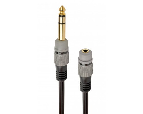 Перехідник 6.35мм M / F 3.5 мм Cablexpert (A-63M35F-0.2M)