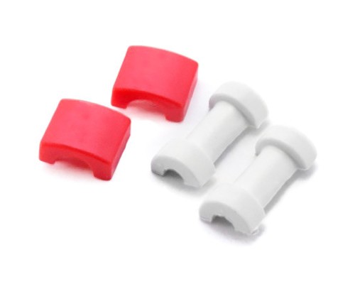 Тримач для кабелю Extradigital Cable Clips Savior for Aplle iPhone, захист від заломів, Red (KBC1738)