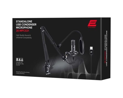 Мікрофон 2E MPC021 Streaming USB Black (2E-MPC021)