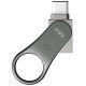 USB флеш накопичувач Silicon Power 128 GB DriveMobile C80 USB 3.1 + Type-C Silver (SP128GBUC3C80V1S)