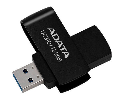 USB флеш накопичувач ADATA 128GB UC310 USB 3.2 Black (UC310-128G-RBK)