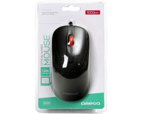 Мишка Omega OM-520 USB Black (OM0520B)