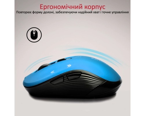 Мишка Promate Slider Wireless Blue (slider.blue)