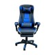 Крісло ігрове Аклас Канон PL TILT Синій (PU-чорний/cиній) (00062843)