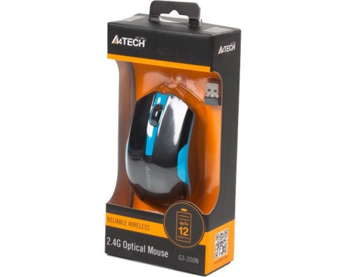 Мишка A4Tech G3-200N Black+Blue