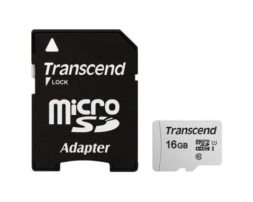 Карта пам'яті Transcend 16GB microSDHC class 10 UHS-I U1 (TS16GUSD300S-A)