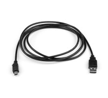 Дата кабель USB 2.0 AM to Mini 5P 1.8 m Vinga (VCPDCAMMIM1.8BK)